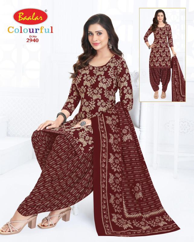 Baalar colourful vol-29 kalamkari dress material wholesale bangalore